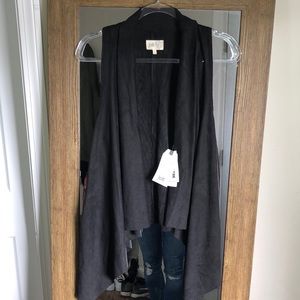 Suede vest